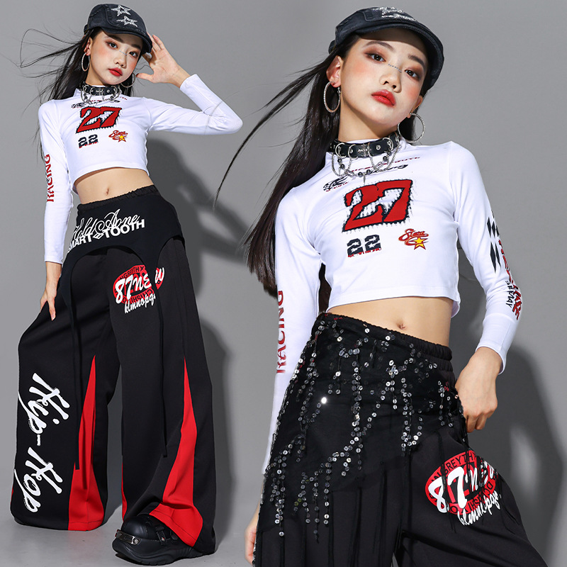 2025 Jazz Dance Clothes Girls  - Street Fashion Kpop recension och pris